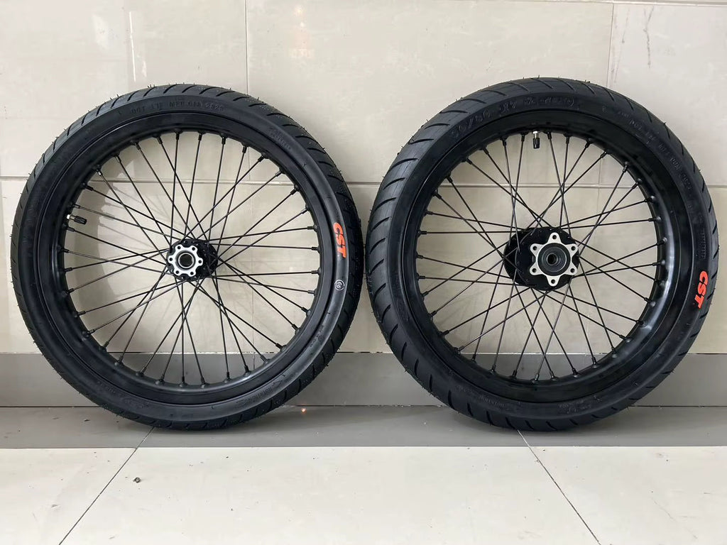 Preorder - Surron LBX supermoto wheel set.
